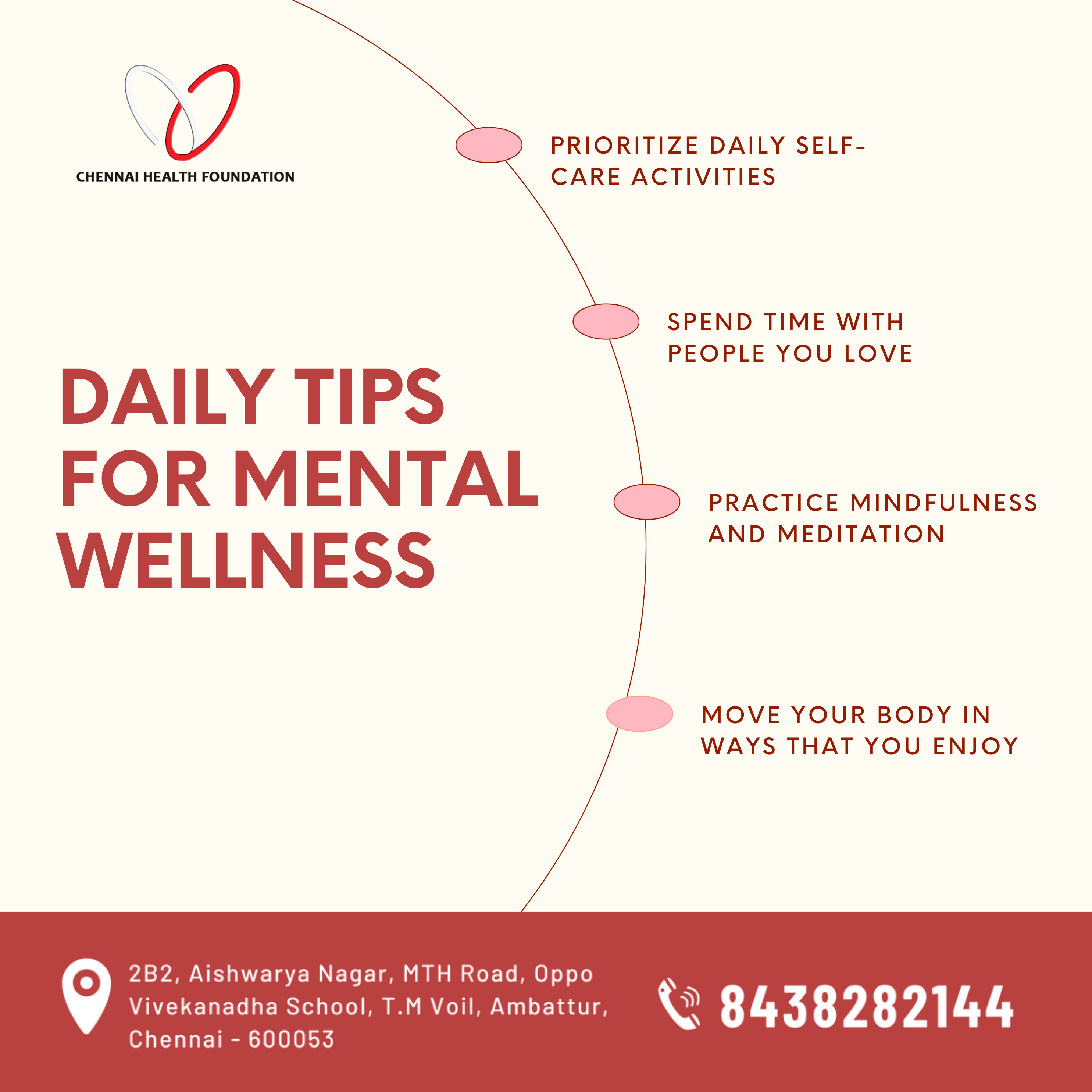 Invest in your mental health daily. It’s the best gift you can give yourself!
