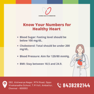 Your heart’s health starts with knowing the numbers that matter. 💓 Take charge of your health today! 💪