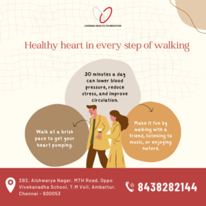 Your heart loves a good walk! Keep moving, stay strong. 💓🚶‍♂️