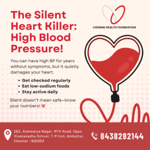 High blood pressure whispers, but its impact screams! Stay aware, stay safe.