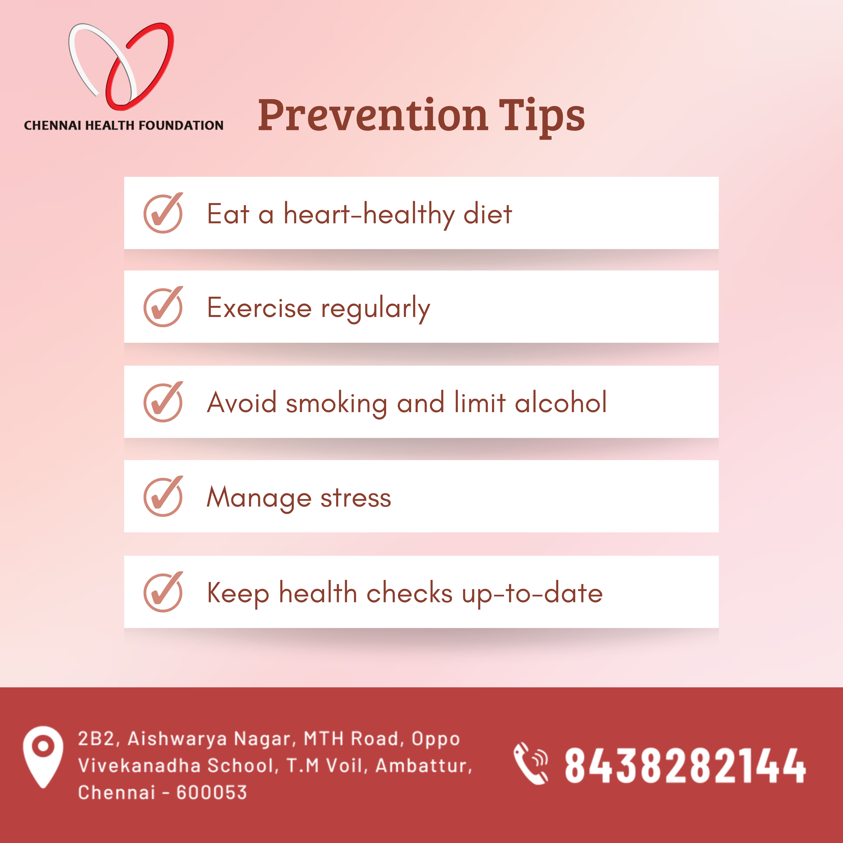 Good health doesn’t happen overnight. Prevention begins with daily choices.