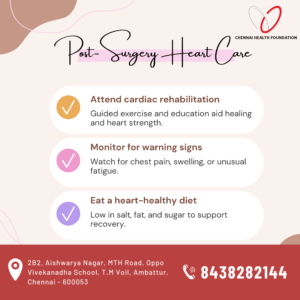 Heart surgery is just the beginning—proper care speeds up recovery. Be patient with your healing.